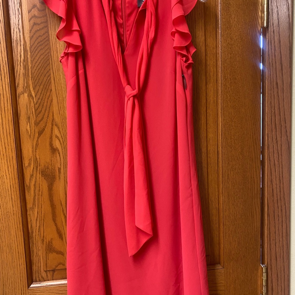 Vince Camuto Red Cowl Neck Sundress